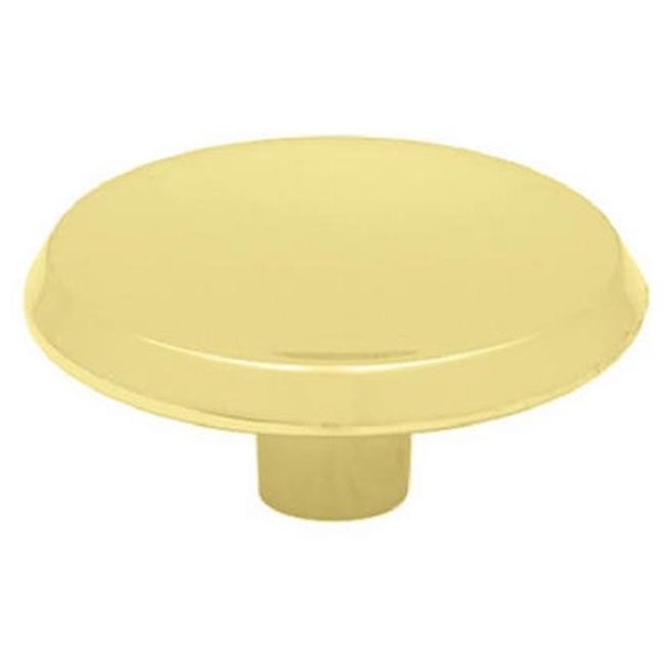 Liberty Hardware Liberty Hardware P65015H-PB-C 1.50 in. Diameter; Brass Plated; Concave Round Knob - Pack Of 12 326165